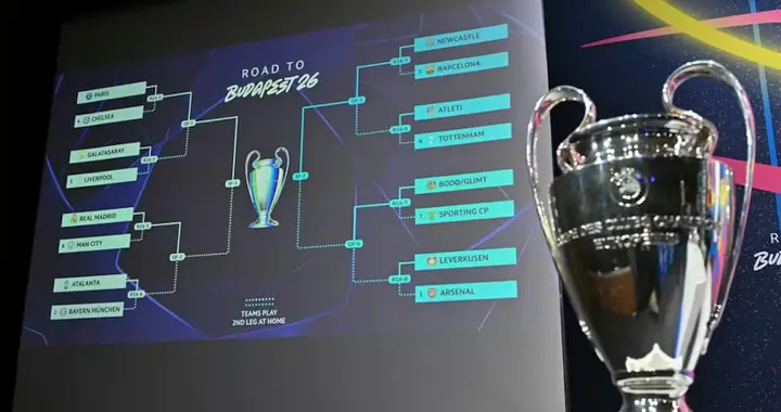 欧冠八强对阵出炉：阿森纳碰葡萄牙体育，皇马拜仁提前火拼