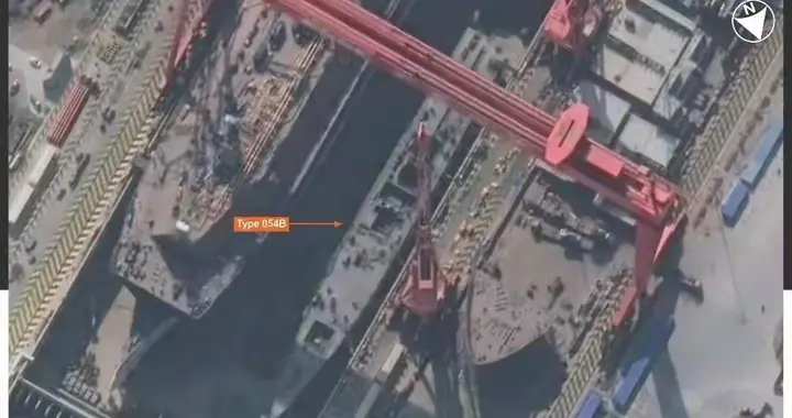 第四艘054B现身船台，进入快车道的054B数量或将超30艘？