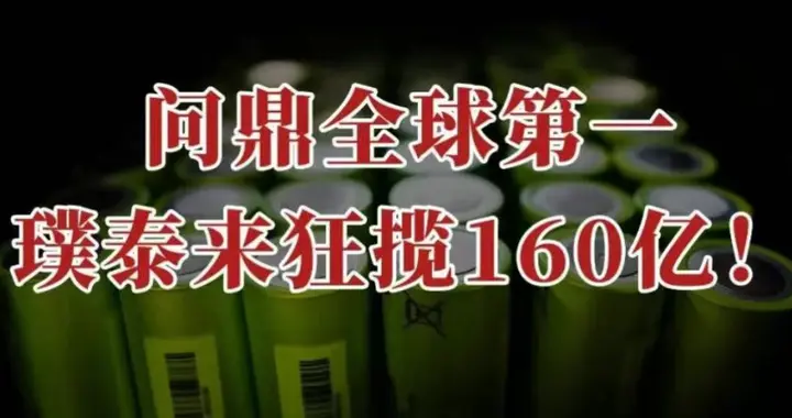 问鼎全球第一，璞泰来，狂揽160亿！