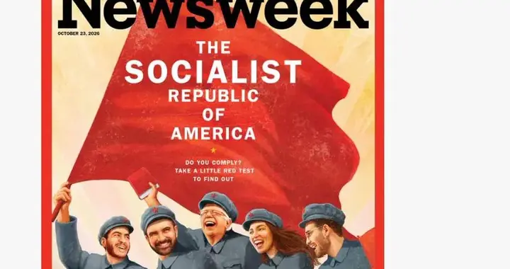 美刊封面胆真肥！画成“美利坚社会主义共和国”，白宫坐不住了！