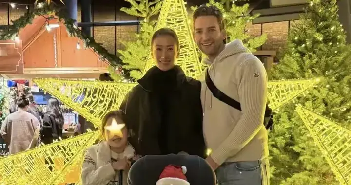 谢婷婷携全家回港探亲：半岁混血儿子首现身，弃住娘家选总统套房