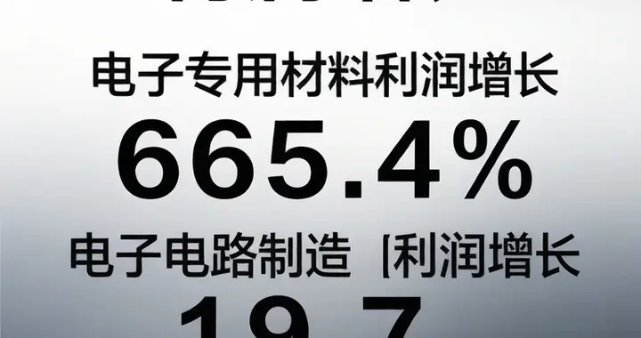 官宣！1—5月电子利润+103.9%材料飙665.4%，产业链梳票