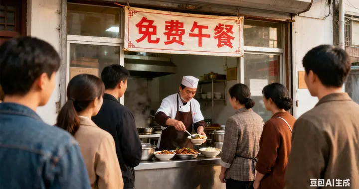 免费午餐前的插队闹剧：善良该有怎样的底线？