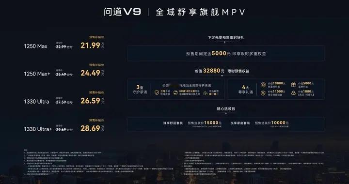全维高配拉满实用性，亲民MPV问道V9现已开启预售