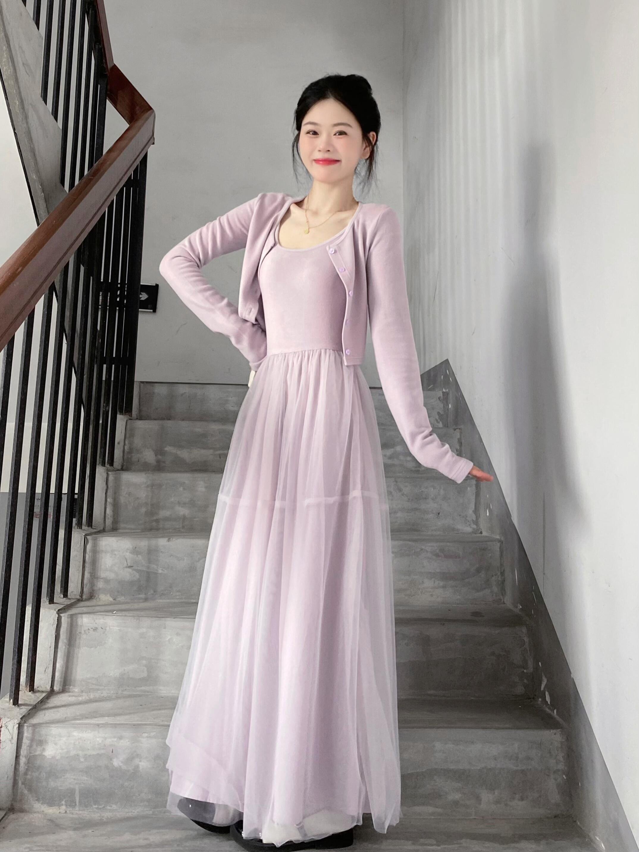 法式高级感长裙穿搭一整套装女2024新款