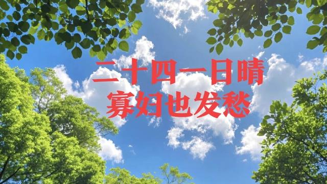 龙儿美食：明日二月廿四，老话“廿四一日晴