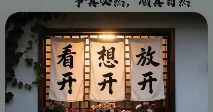 看开，想开，放开！朋友圈⭕背景图