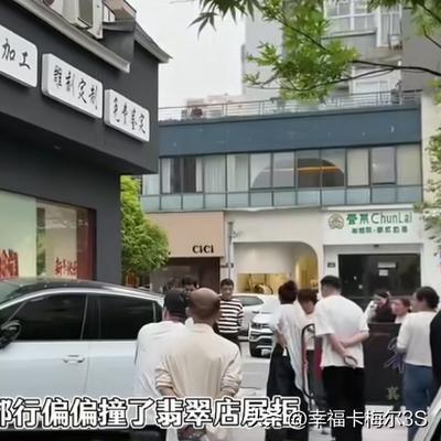 幸福卡梅尔3S：浙江大爷开车误撞翡翠店