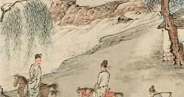 庞莱臣捐赠南京博物院画作《江南春》与唐寅《春游》极像绝对赝品