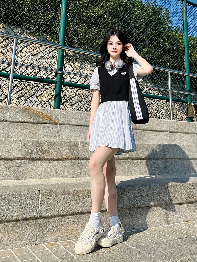 韩里韩气💼小个子衬衫裙