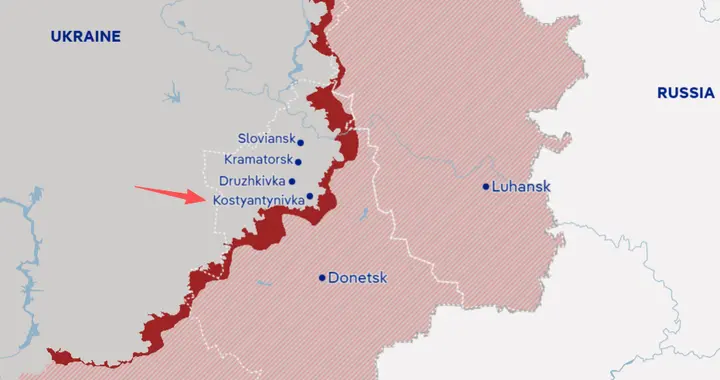 顿巴斯关键一战！5万兵力齐聚康斯坦丁诺夫卡，泽连斯基下令死守