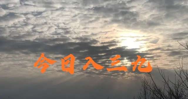 今日入三九，再忙也别犯4忌：1不吃、2不穿、3不去、4不洗