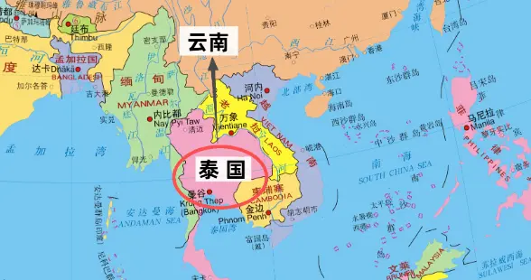 收复泰国失土？泰国明明不接壤中国，为何二战两次派兵偷袭云南？