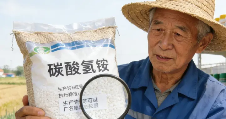 买碳铵肥记住“一看二闻三溶四烧”，简单操作，劣质货立马现原形