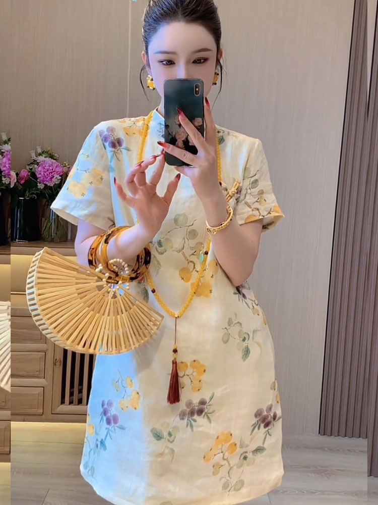 独特新中式女装国风气质高级感超好看连衣裙女夏季2025年新款裙子