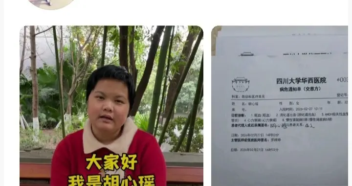 看了重庆地铁吐血女孩胡心瑶最新视频的评论区，没想到是这样的。