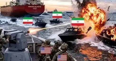 胆大包天！伊朗33艘快艇闪电突袭：美军来不及出动，眼睁睁吃败仗