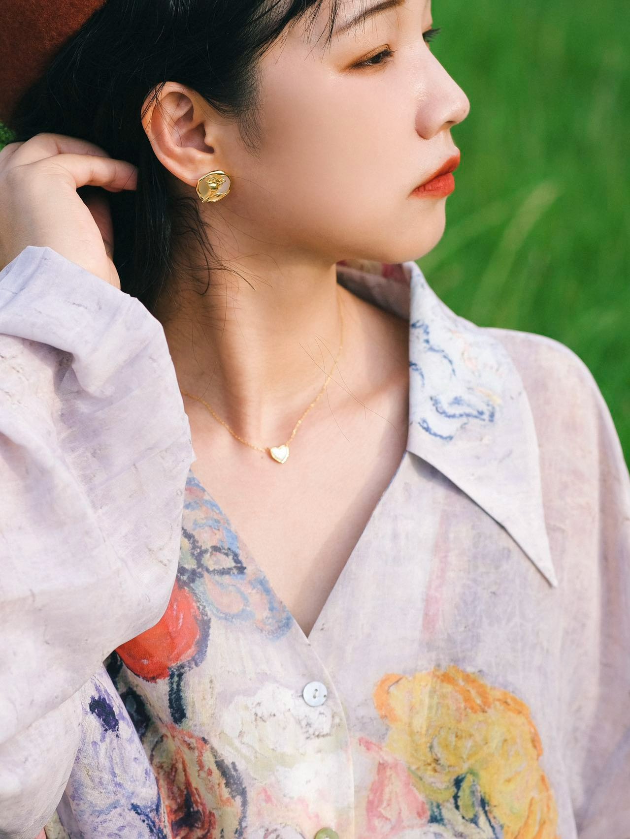 秋季穿搭|梵高油画印花图案