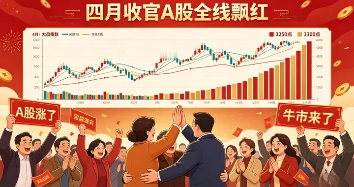 4.29四月收官迎狂欢！A股全线飘红，三大主线引爆市场