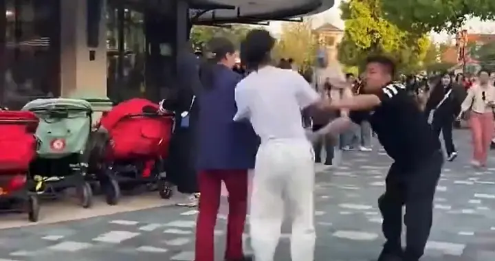 上海迪士尼男子劝烟反遭殴打：视频流出 打人者正脸曝光，警方介入