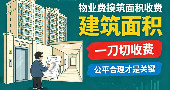 物业费按建筑面积收费！看似合规，实则不合理、很多业主白交钱
