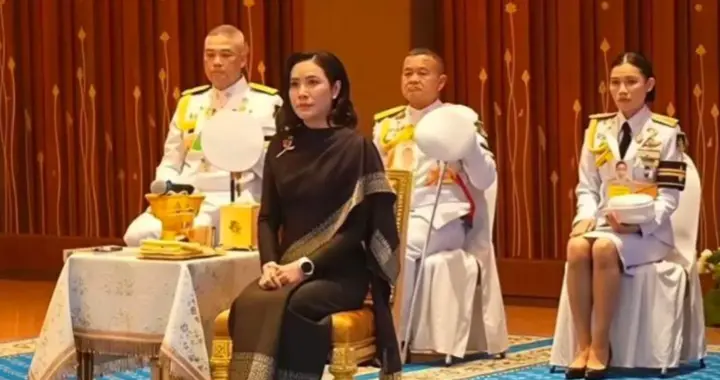 泰国贵妃出席开幕式！换新发型穿泰式裙装，这份美丽独属于诗妮娜