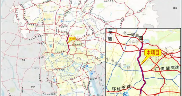 华快二期（太和~岑村段）扩建环评公示，新增华观路主线收费站