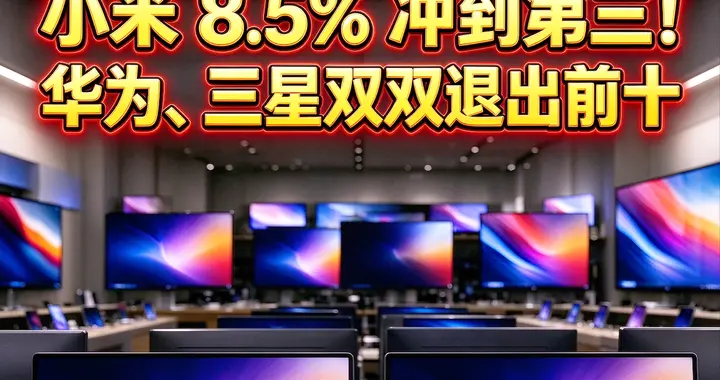 谁涨谁跌？小米又笑了：8.5%冲到第三！华为、三星，双双退出前十