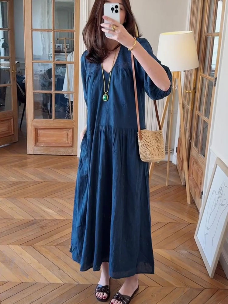 独特漂亮绝美气质高级感连衣裙女2025年夏季新款今年流行爆款裙子