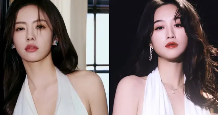 撞衫不可怕，气质见高下：蔡文静蓝盈莹同框造型引发审美热议