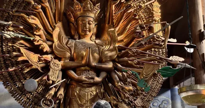 正月初三的国清寺，人流超大