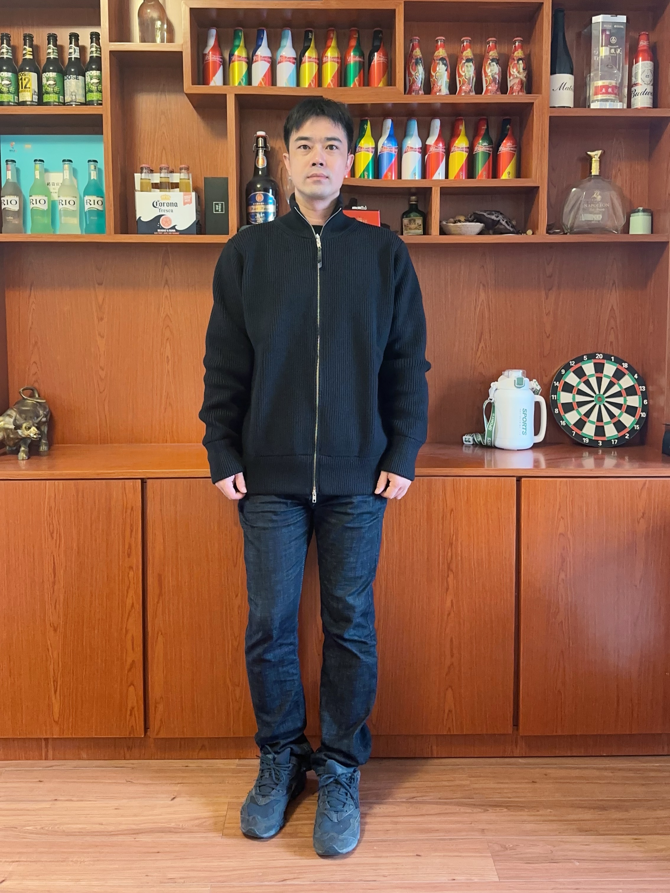 男生初秋针织开衫穿搭|把基础款穿出高级感
