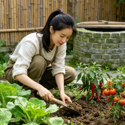 乡野娱老太：李梦良渚租院种菜爆火！月租3