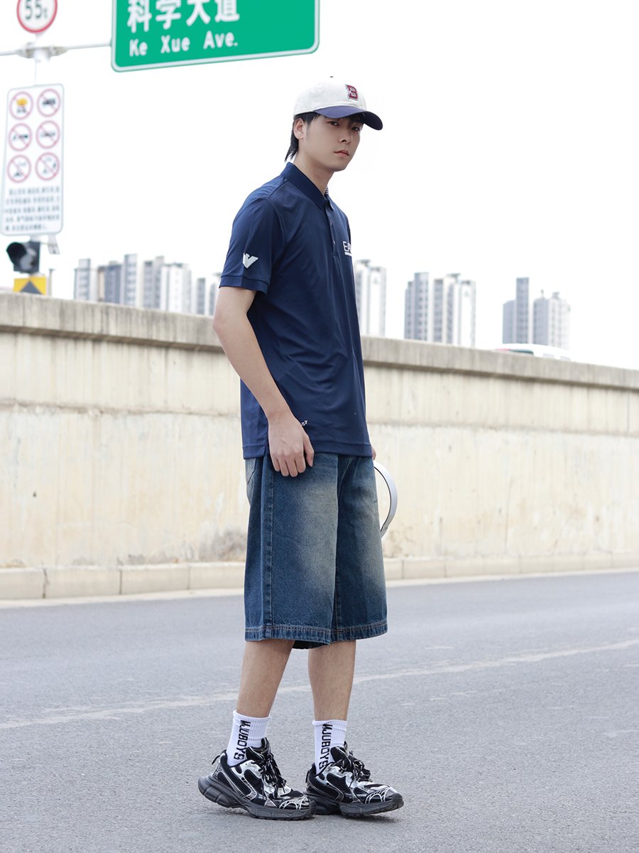 阿玛尼/EA7男短袖网球运动Polo衫