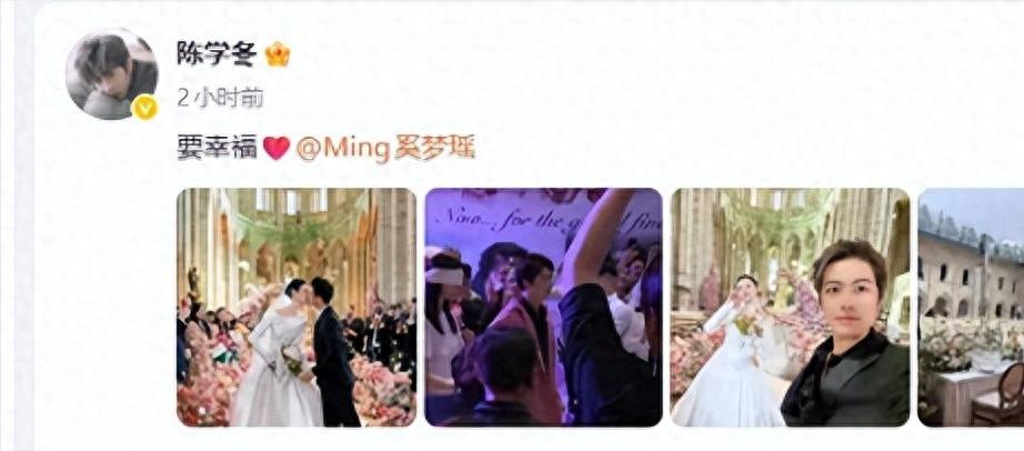陈学冬现身奚梦瑶婚礼！面部肿胀、强撑断腿，被车碾压做三年手术