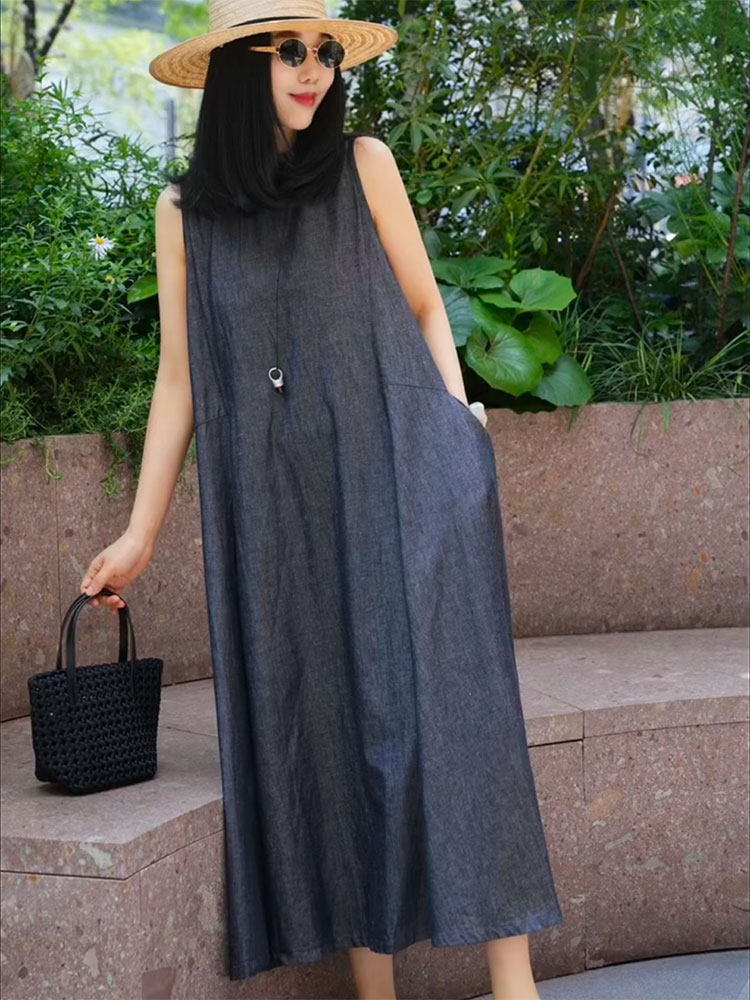 漂亮绝美气质高级感背心连衣裙女2025年夏季新款今年流行爆款裙子
