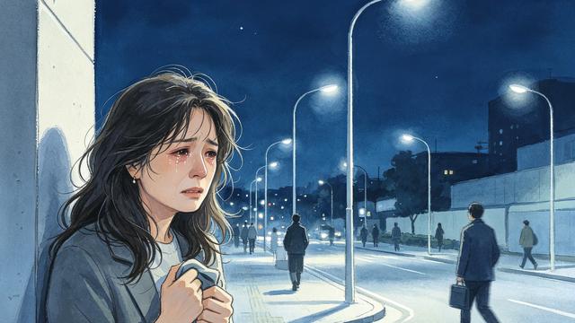 承明情感/夜话：夜晚的街头，独自哭泣的姑