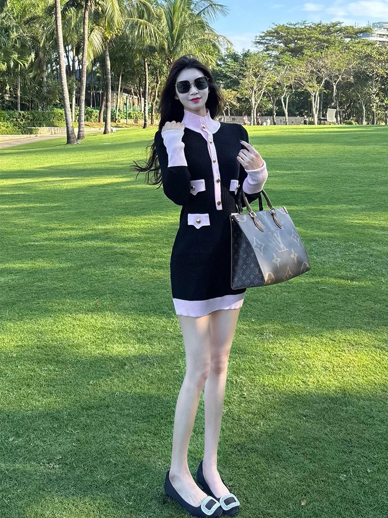适合小个子穿搭显瘦a字短裙春装绝美小裙子