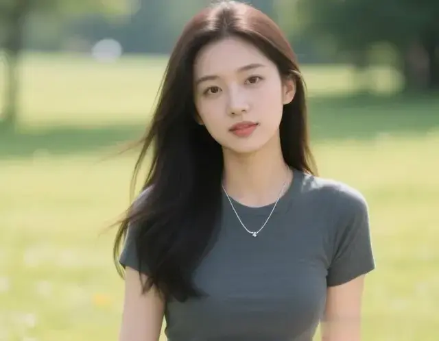 白色裙子写真，太美了