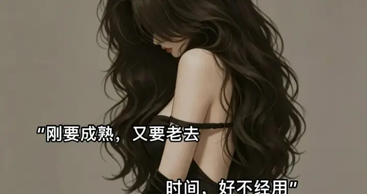 “刚要成熟，又要老去 时间，好不经用”朋友圈⭕背景图