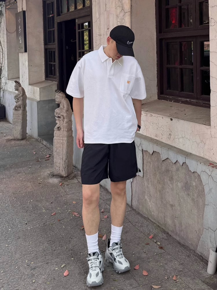 黑色冰丝速干短裤男款夏季薄款凉感休闲运动