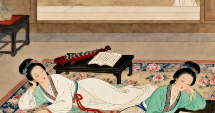 游园入画：深宅春昼的仕女闲梦