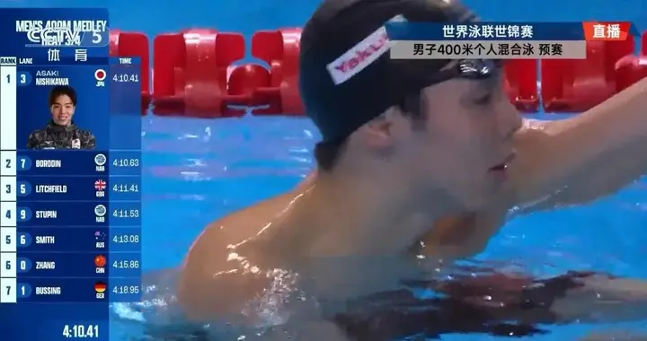 游泳世锦赛战报，于子迪、女子接力晋级决赛，男子接力无缘决赛