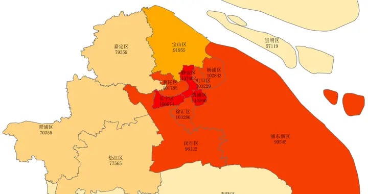 2025年上海市各区人均可支配收入，黄浦区超11万，徐汇区超虹口区
