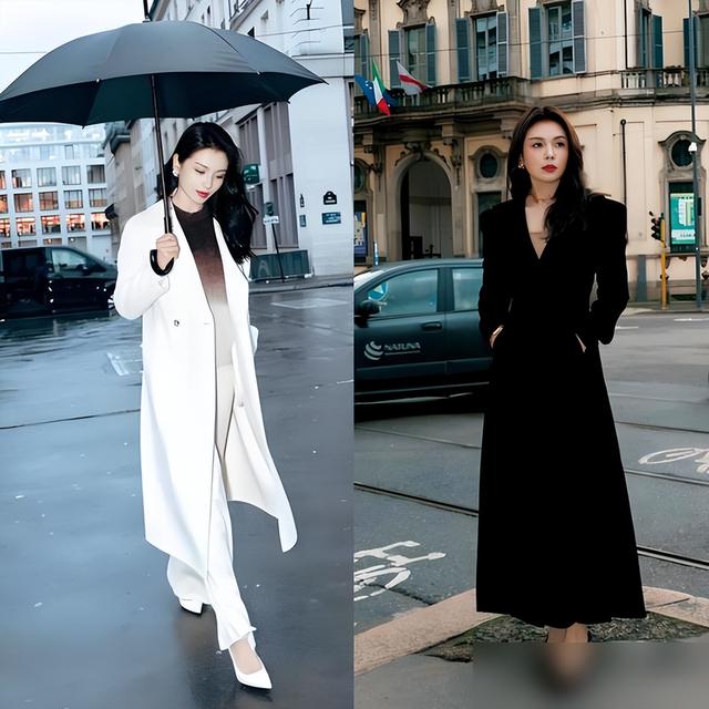 陈数刘涛风衣穿搭火了！中年女性的显瘦密码原来在这？