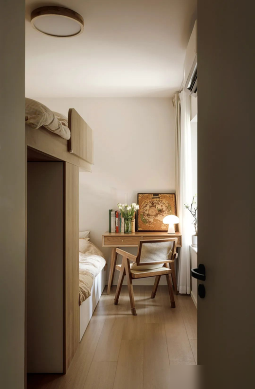 精装拆成毛坯，53㎡小两居变奶味日系屋，三代四人同住！超值！