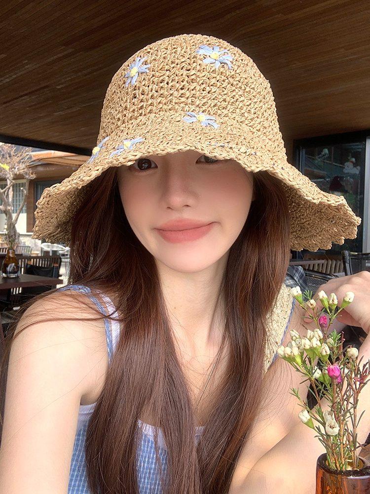 夏日海边必备！大帽檐草帽，防晒又好看
