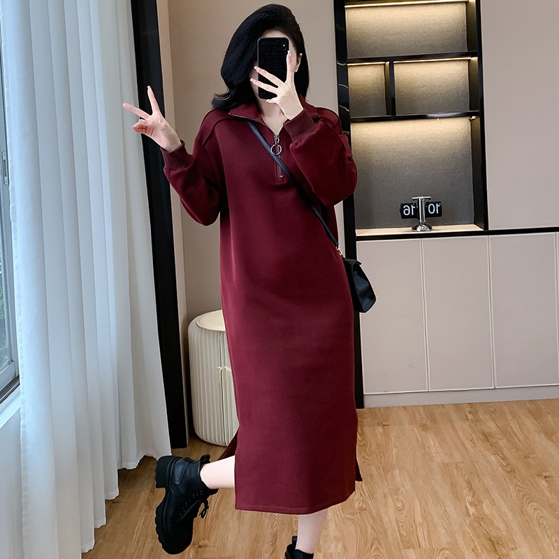 时尚连衣裙女秋冬新款