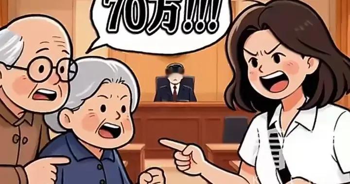 7旬夫妇开老头乐闯红灯被撞，索赔70万，法院判了，网友:气死我了