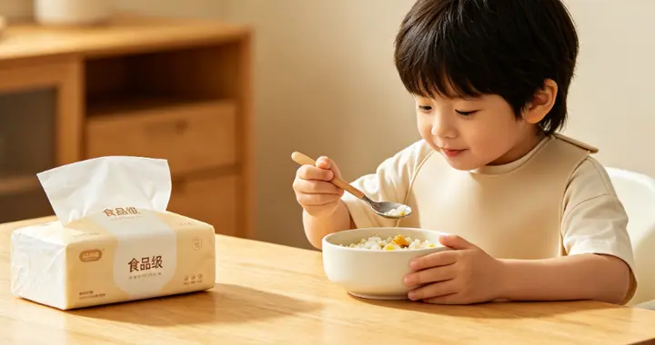 别给孩子乱用餐具纸！3 类纸巾不能直接接触儿童食物
